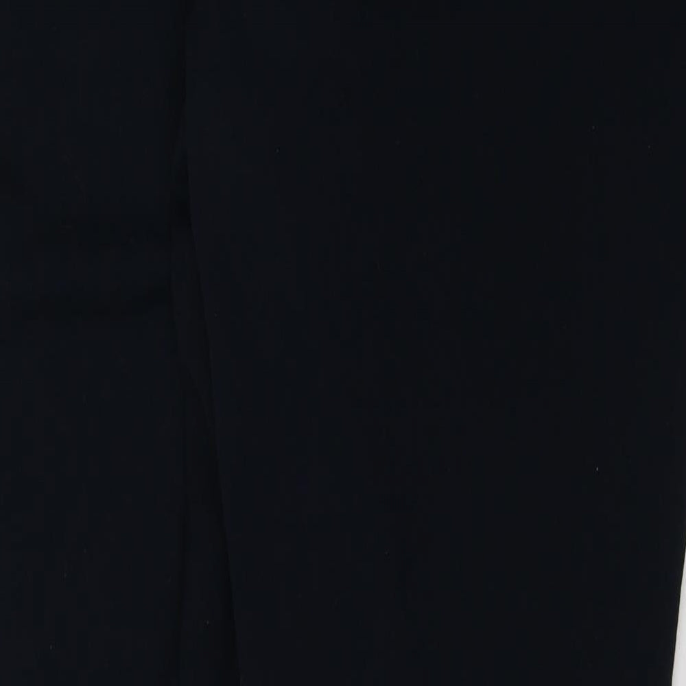 Marks and Spencer Womens Blue  Polyester Trousers  Size 18 L29 in Regular Button