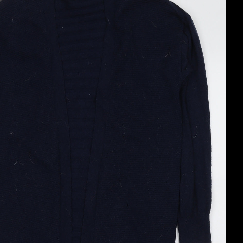 TU Womens Blue V-Neck  Viscose Cardigan Jumper Size 10