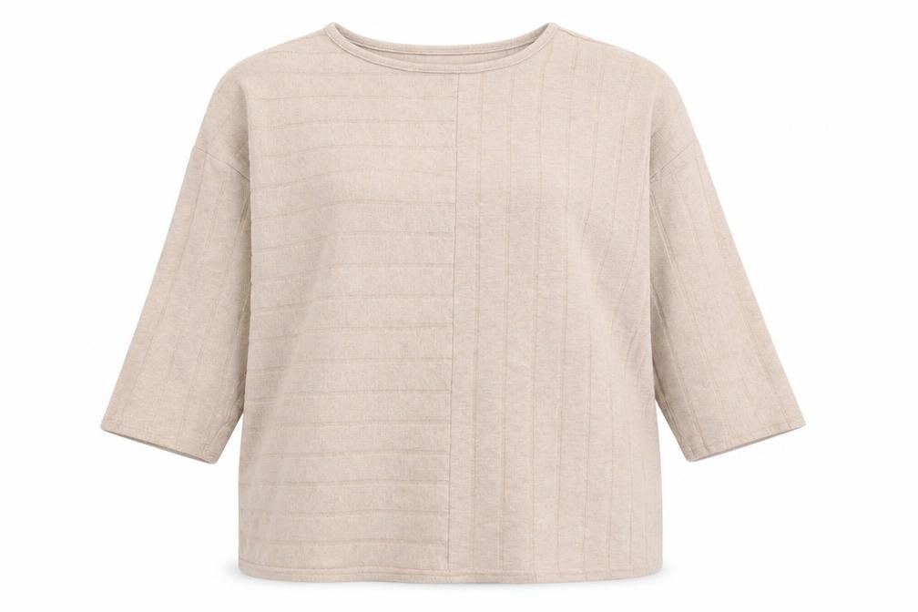 Nutmeg Womens Ivory Round Neck  Polyester Pullover Jumper Size 12