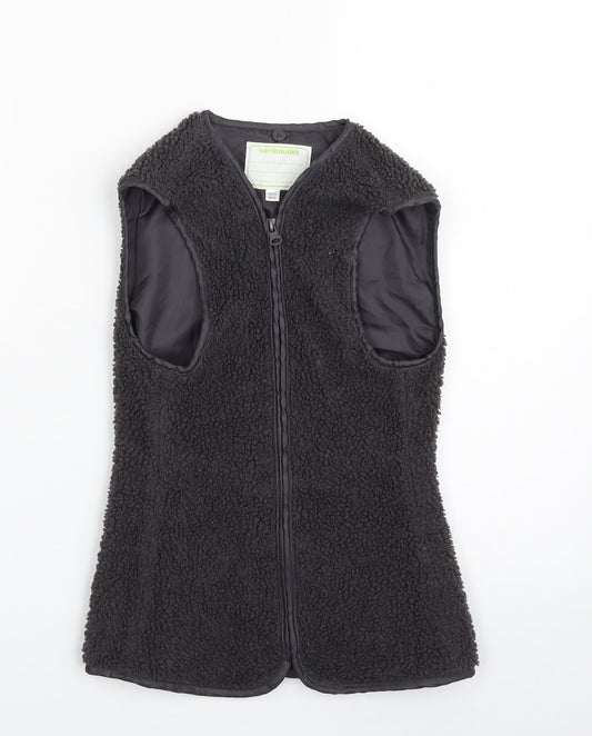 Vertbaudet Girls Grey   Gilet Jacket Size 7-8 Years  Zip