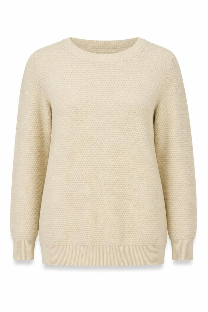 Principles Womens Beige Crew Neck  Acrylic Pullover Jumper Size 12