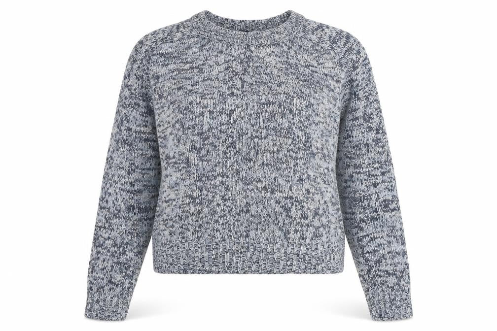 H&M Womens Blue Round Neck  Acrylic Pullover Jumper Size M