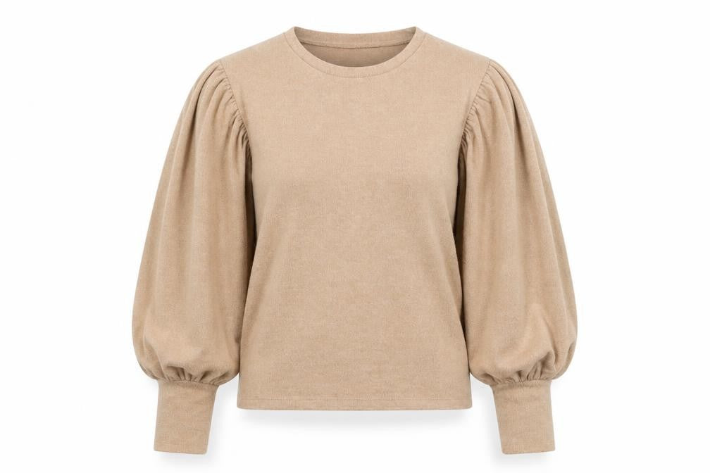 Zara Womens Brown Round Neck  Polyester Pullover Jumper Size S
