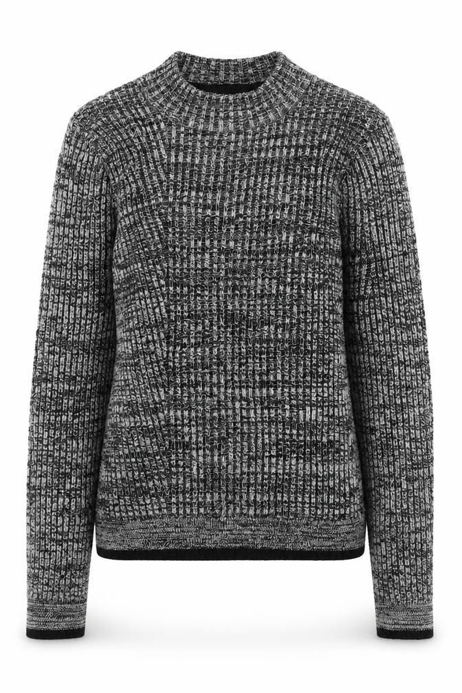 Topshop Womens Grey Round Neck  Acrylic Pullover Jumper Size 6