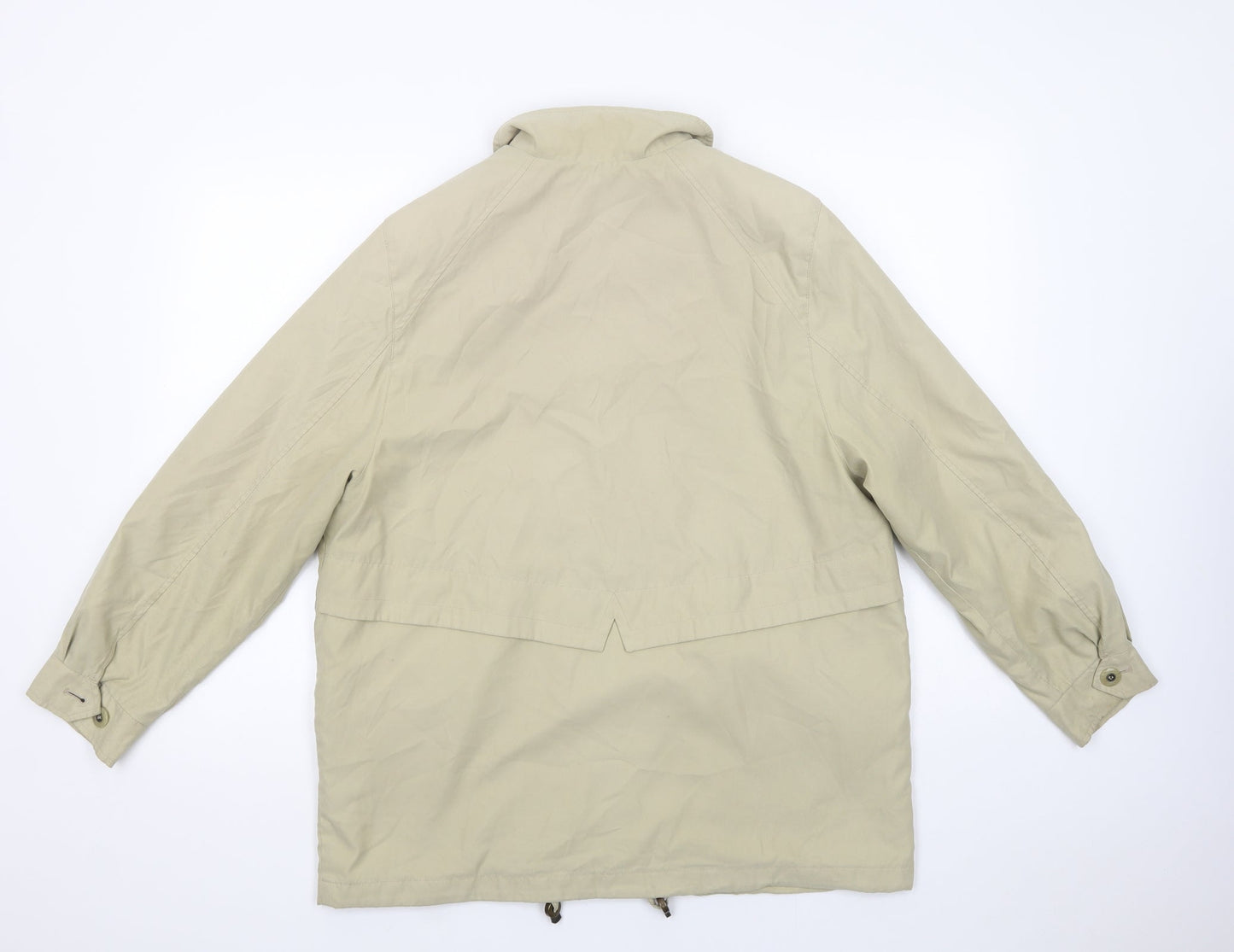 Marks and Spencer Womens Beige   Parka Jacket Size 12  Button