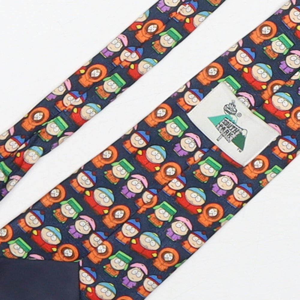 Comedy Central  Mens Multicoloured Geometric Polyester Pointed Tie One Size - South Park
