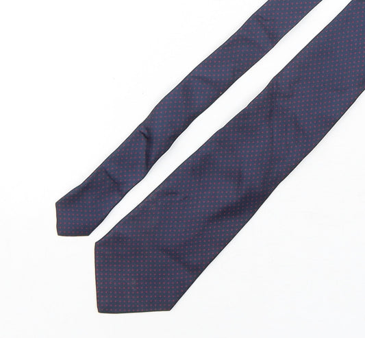 BHS Mens Multicoloured Polka Dot Silk Pointed Tie One Size