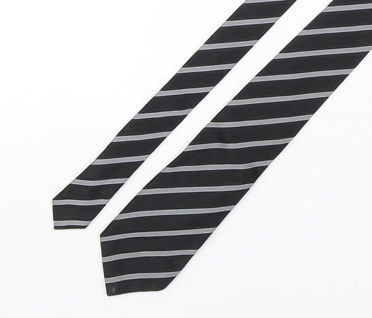 Tumi  Mens Multicoloured Striped Silk Pointed Tie One Size