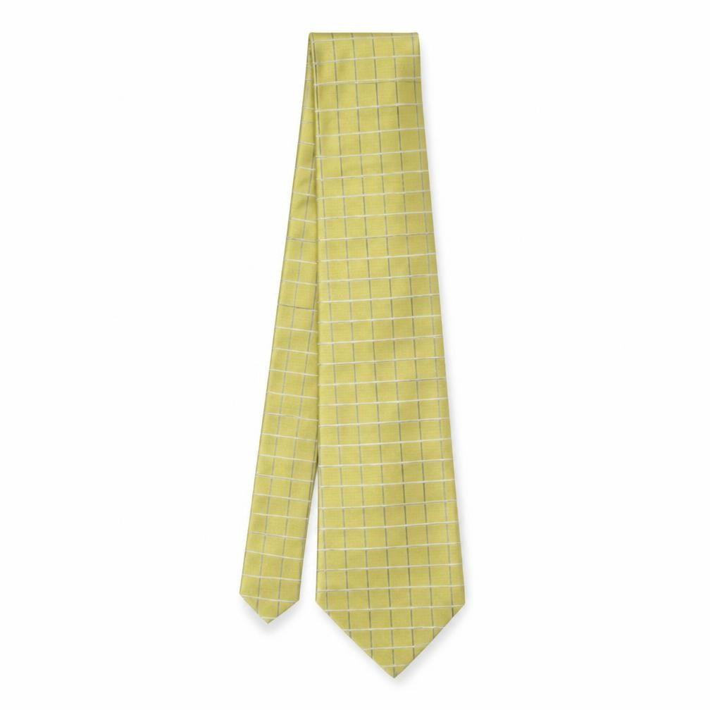 Marks & Spencer Mens Multicoloured Plaids & Checks Silk Pointed Tie One Size