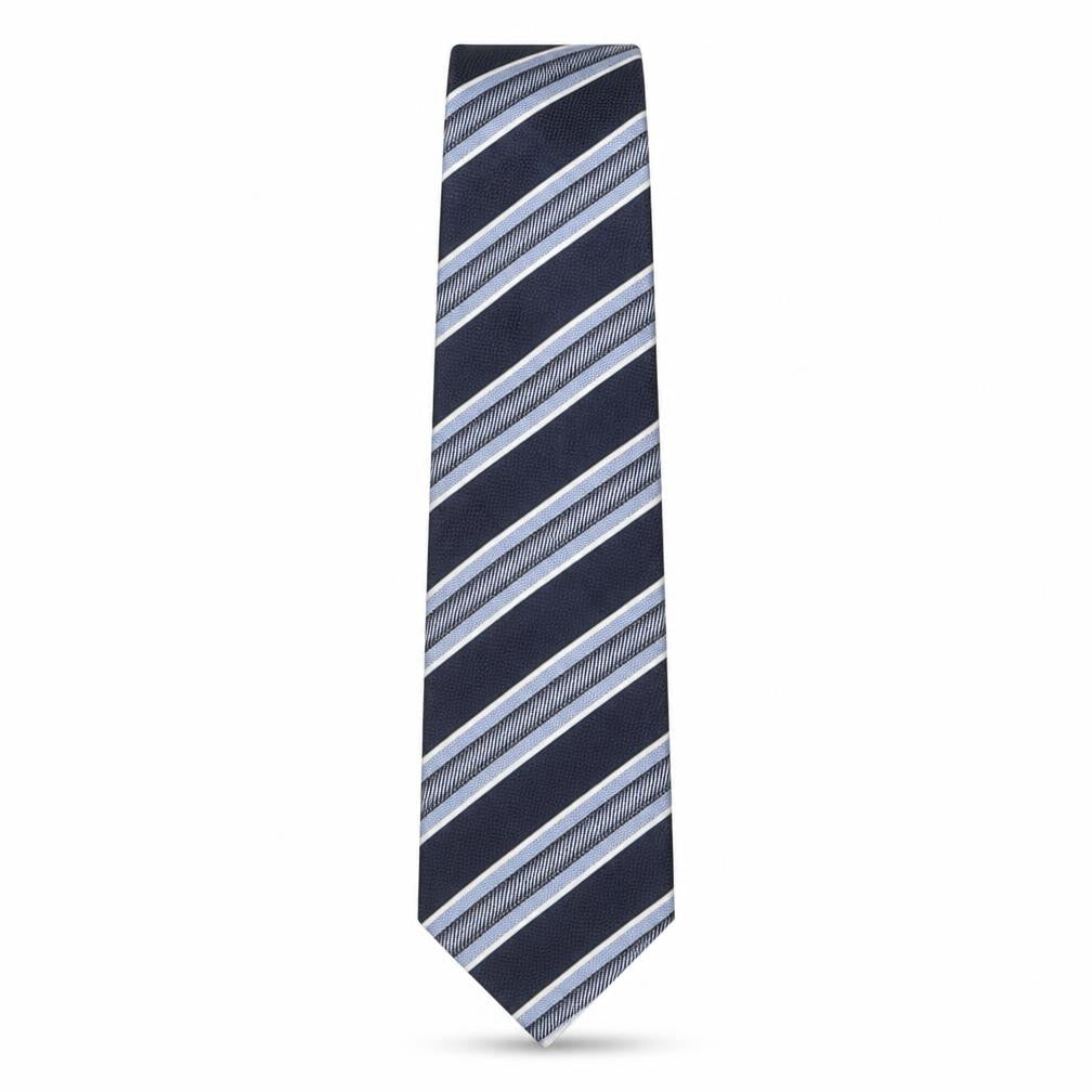 Racing Green  Mens Multicoloured Striped Silk Pointed Tie One Size