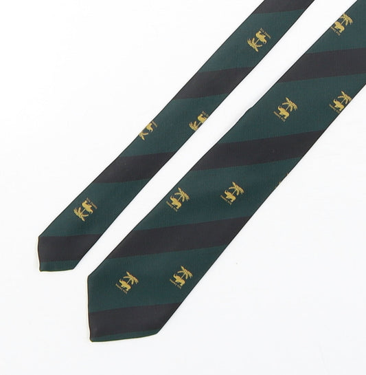 Wing Wai Company Mens Multicoloured Striped Polyester Pointed Tie One Size