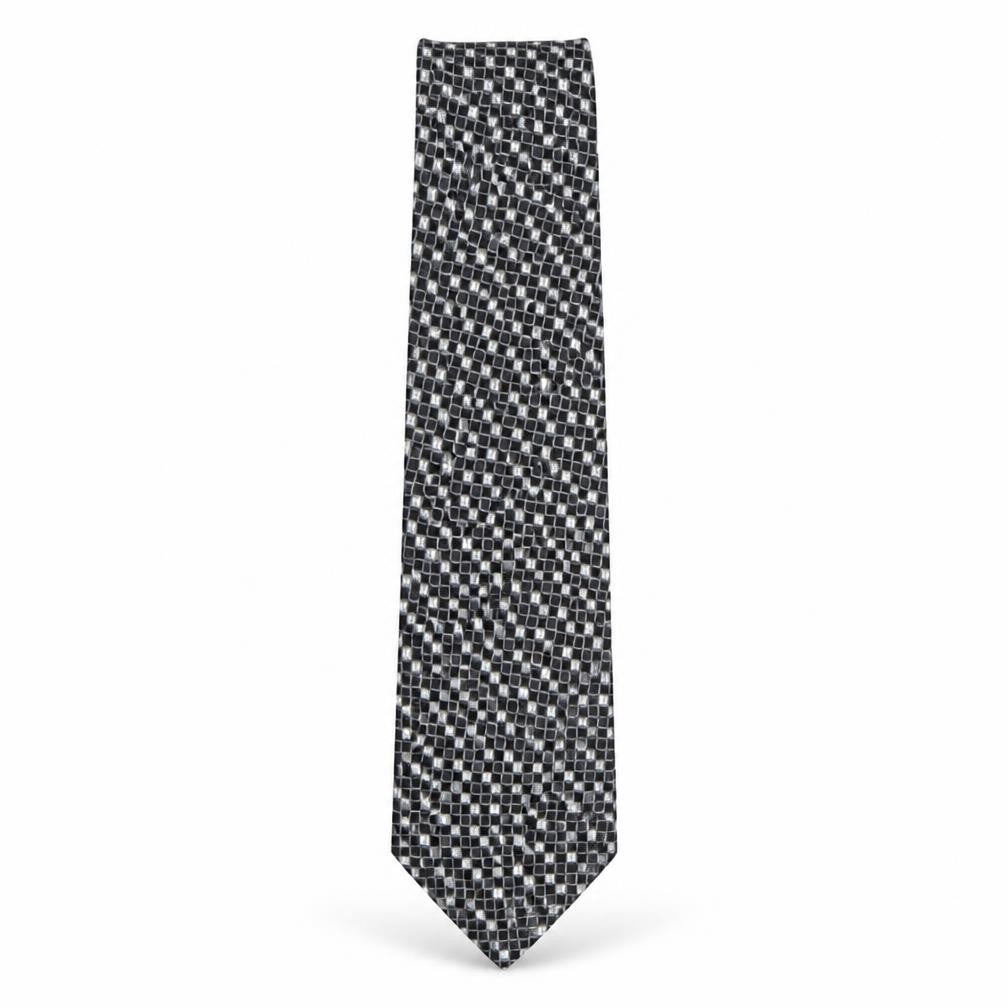 Next Mens Multicoloured Plaids & Checks Silk Pointed Tie One Size