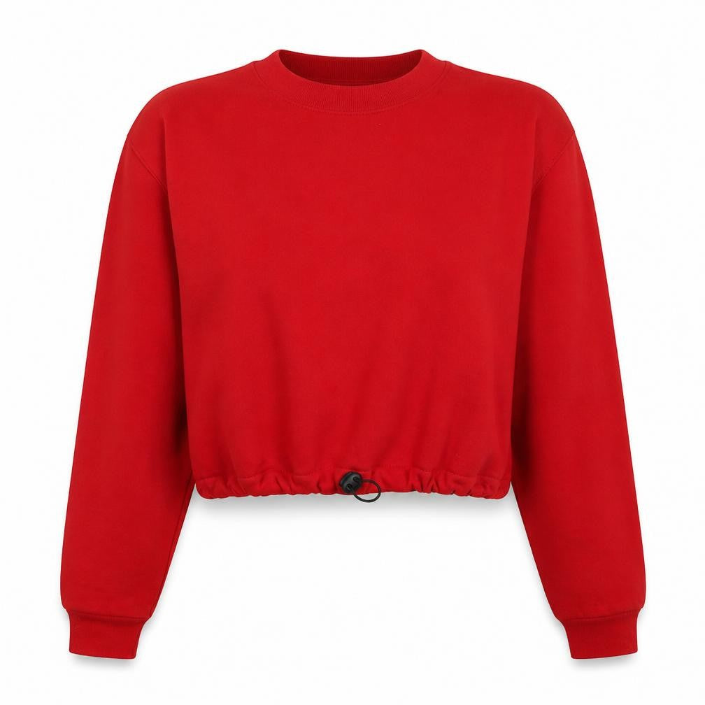 Port and company Womens Red  Cotton Pullover Sweatshirt Size S  Pullover