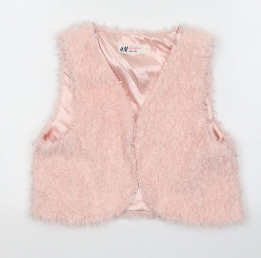 H&M Girls Pink   Jacket Coat Size 11-12 Years