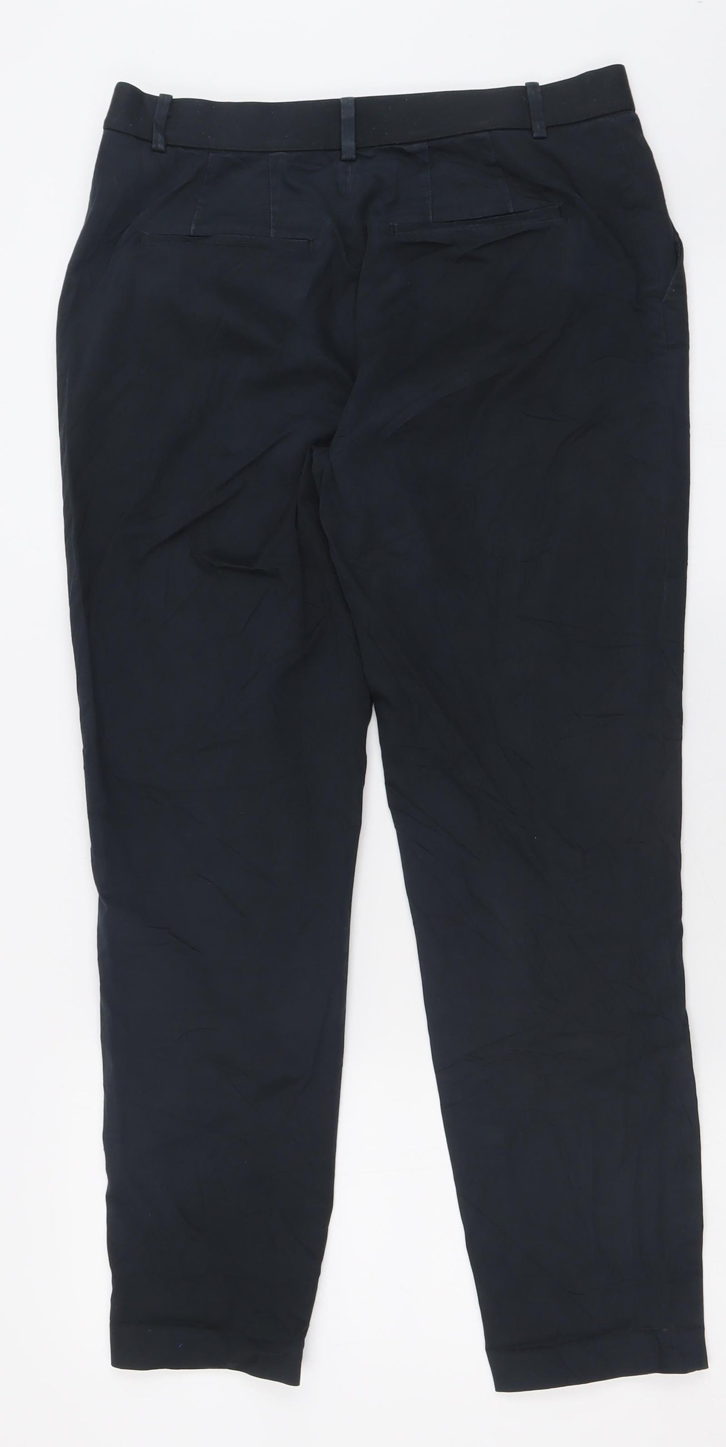 Uniqlo Womens Blue  Cotton Trousers  Size 28 in L28 in Regular
