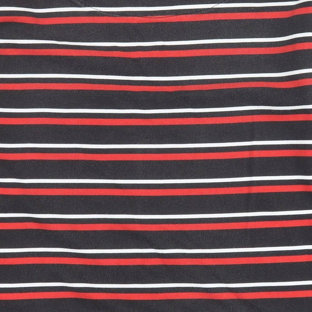 NEXT Womens Black Striped 100% Cotton Pullover Sweatshirt Size 12  Pullover