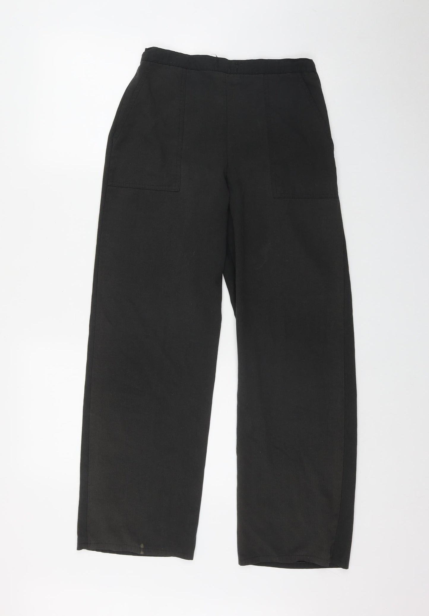 Casual Wear Womens Grey  Polyester Trousers  Size 10 L28 in Regular