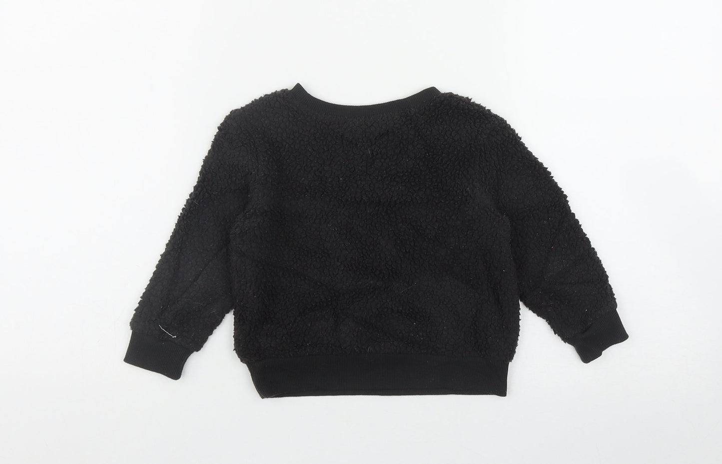 Old Navy Girls Black  Polyester Pullover Sweatshirt Size 2 Years