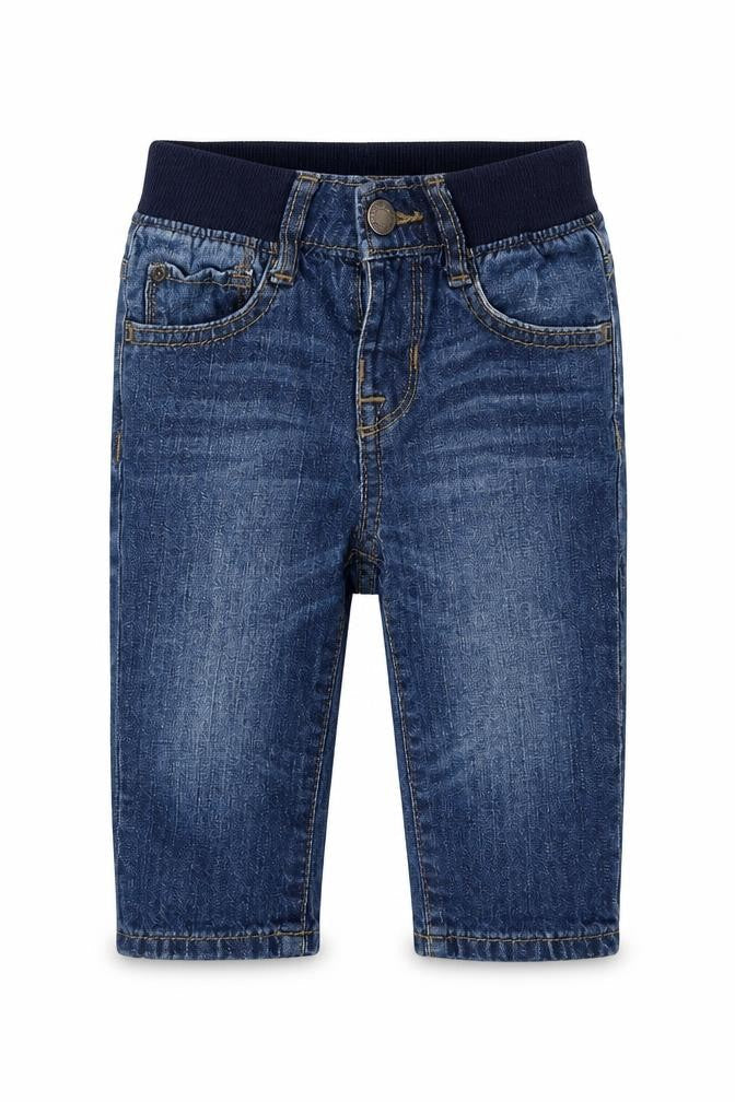 Gap Baby Blue  Cotton Cropped Jeans Size 6-9 Months  Button - Size 6-12M