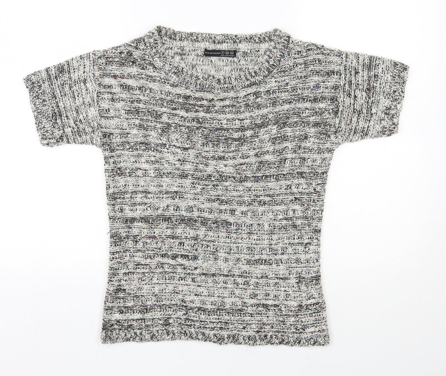 Atmosphere Womens Ivory Scoop Neck  Polyester Pullover Jumper Size 8