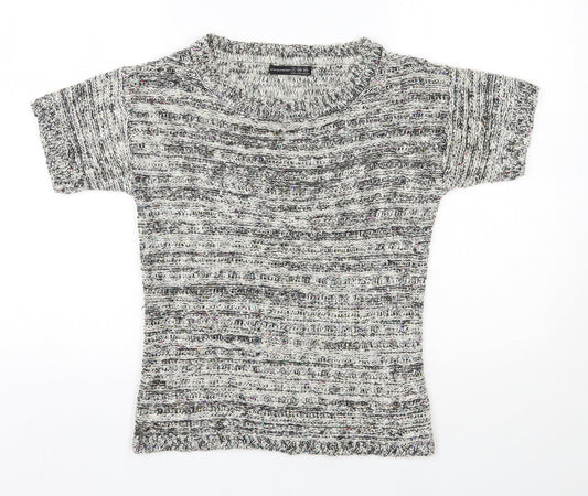 Atmosphere Womens Ivory Scoop Neck  Polyester Pullover Jumper Size 8