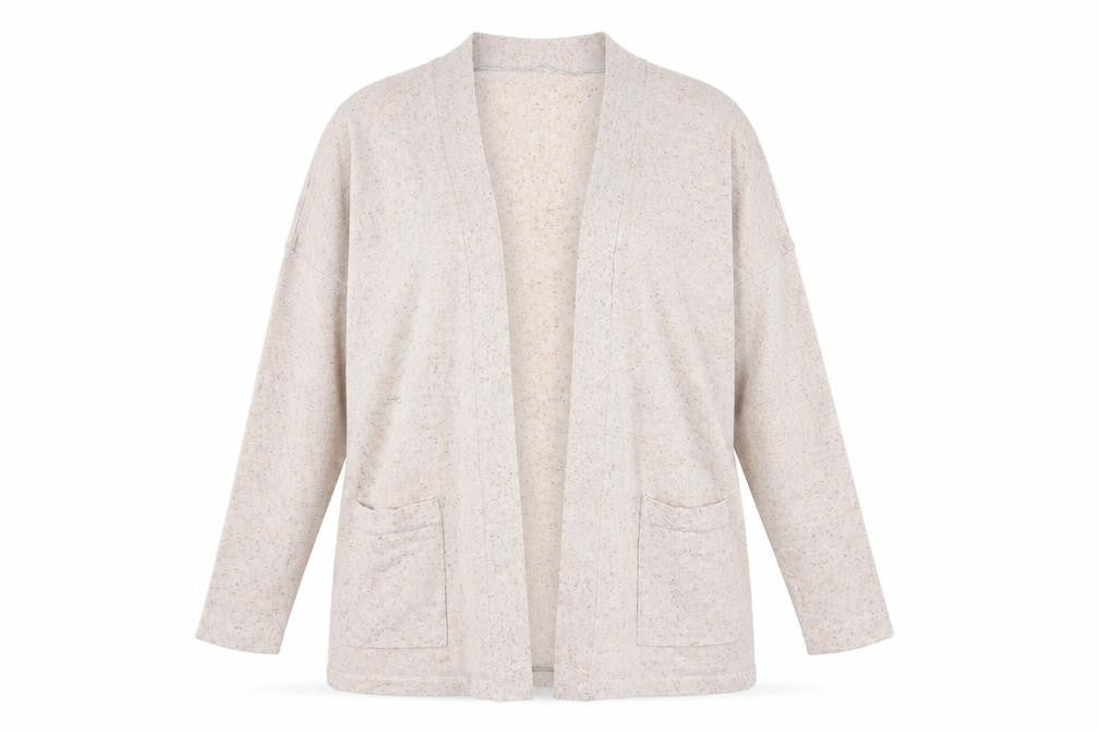 Mango Womens Beige V-Neck  Polyester Cardigan Jumper Size S