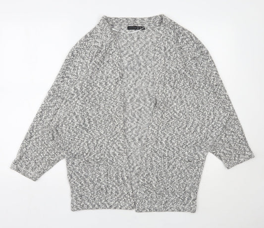 Atmosphere Womens Grey V-Neck  Cotton Cardigan Jumper Size S