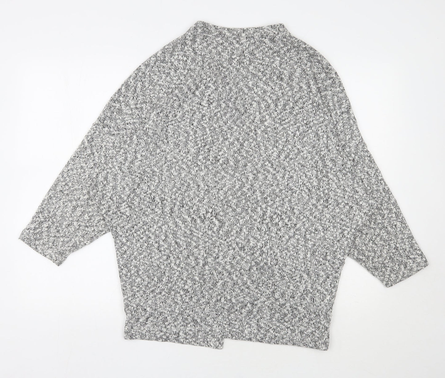 Atmosphere Womens Grey V-Neck  Cotton Cardigan Jumper Size S