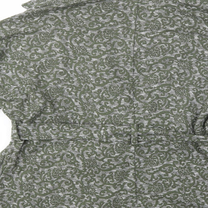 Kekoo Womens Green Paisley  Jacket Blazer Size M  Button
