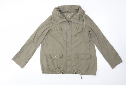 Tu Womens Green   Jacket  Size 12  Zip