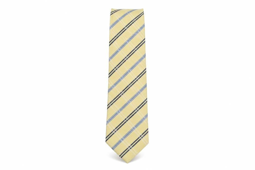 Frangi  Mens Multicoloured Plaids & Checks Silk Pointed Tie One Size
