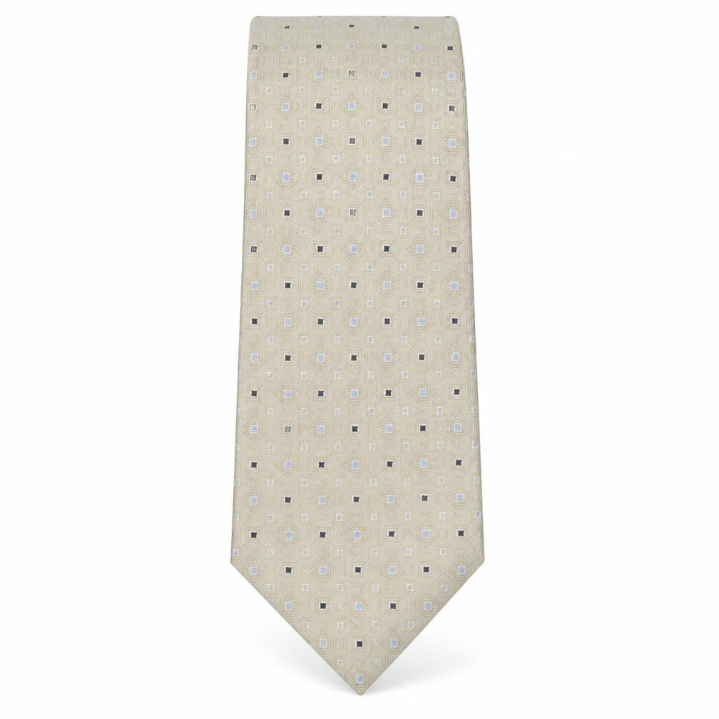 Michelsons Mens Multicoloured Geometric Silk Pointed Tie One Size