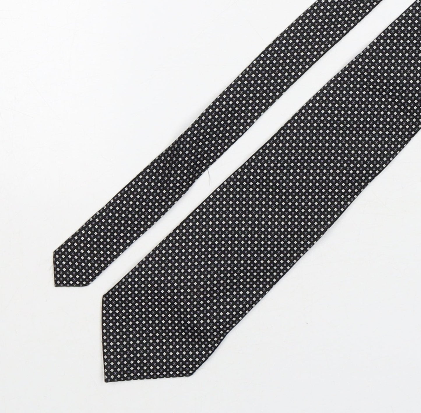 Franco Rosso  Mens Multicoloured Geometric Silk Pointed Tie One Size