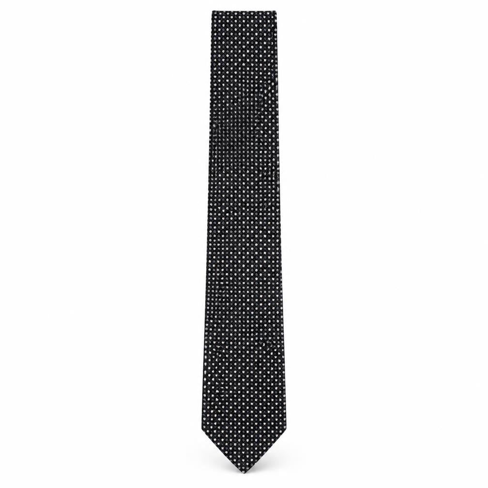 Franco Rosso  Mens Multicoloured Geometric Silk Pointed Tie One Size