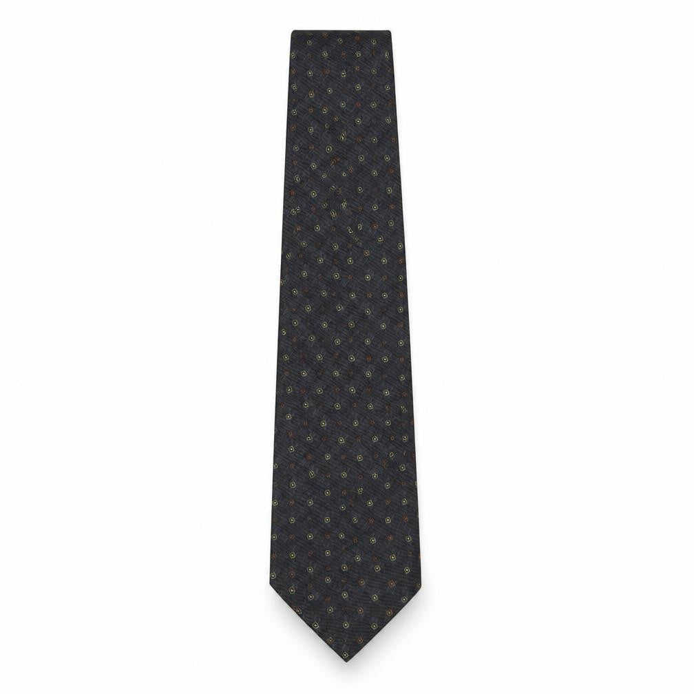 Copperstone Mens Multicoloured Geometric Polyester Pointed Tie One Size