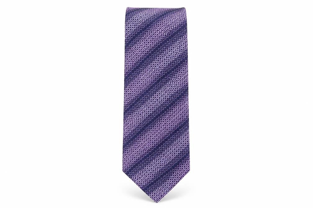 NEXT Mens Purple Geometric Silk Pointed Tie One Size