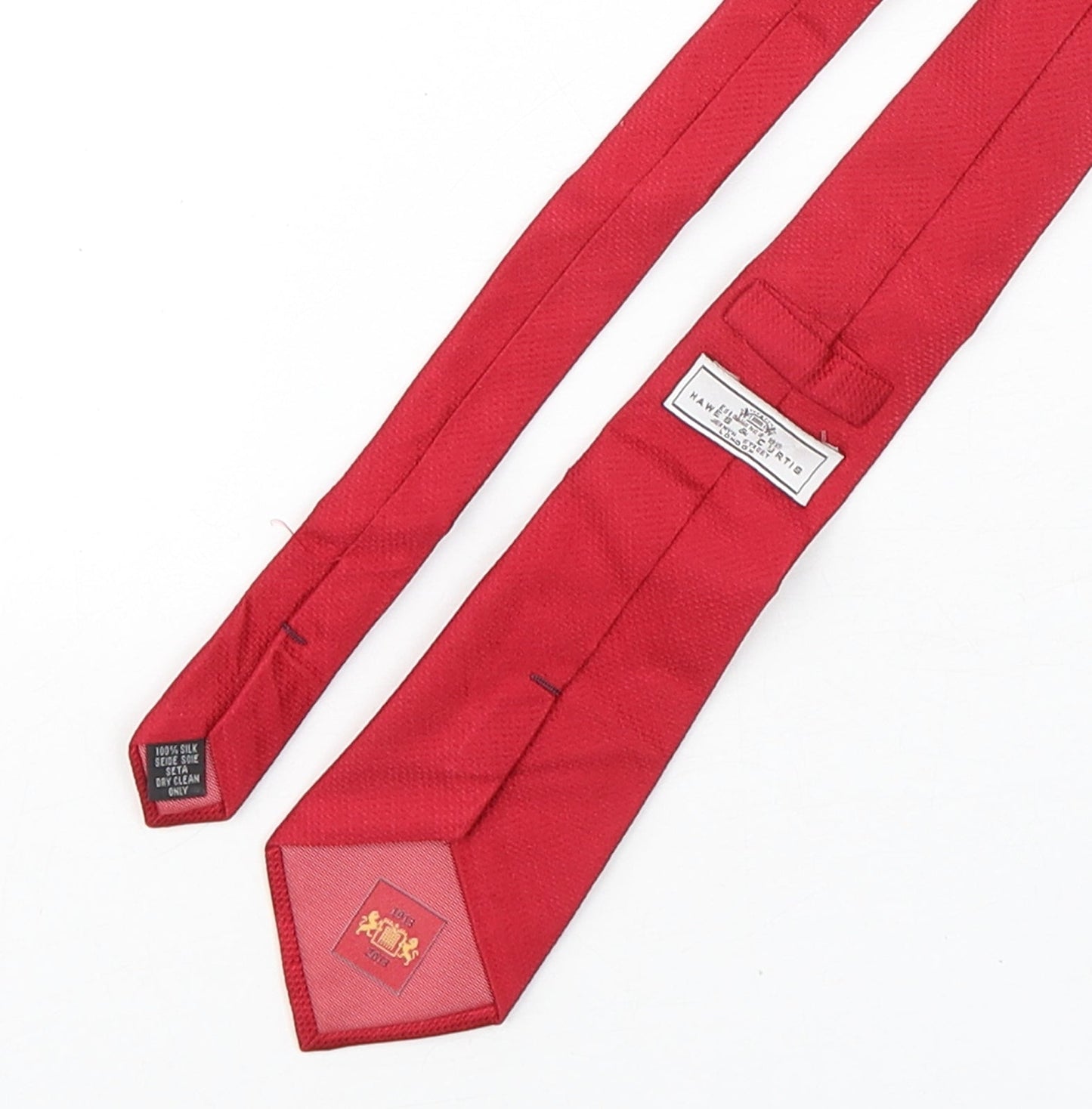 Hawes & Curtis  Mens Red Grenadine Silk Pointed Tie One Size