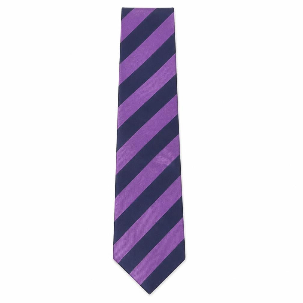 Marks and Spencer Mens Multicoloured Striped Polyester Pointed Tie One Size