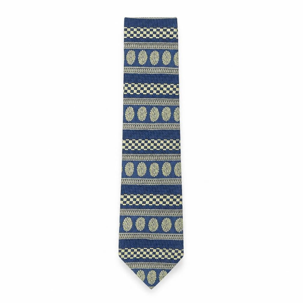 CandA Mens Multicoloured Paisley Polyester Pointed Tie One Size