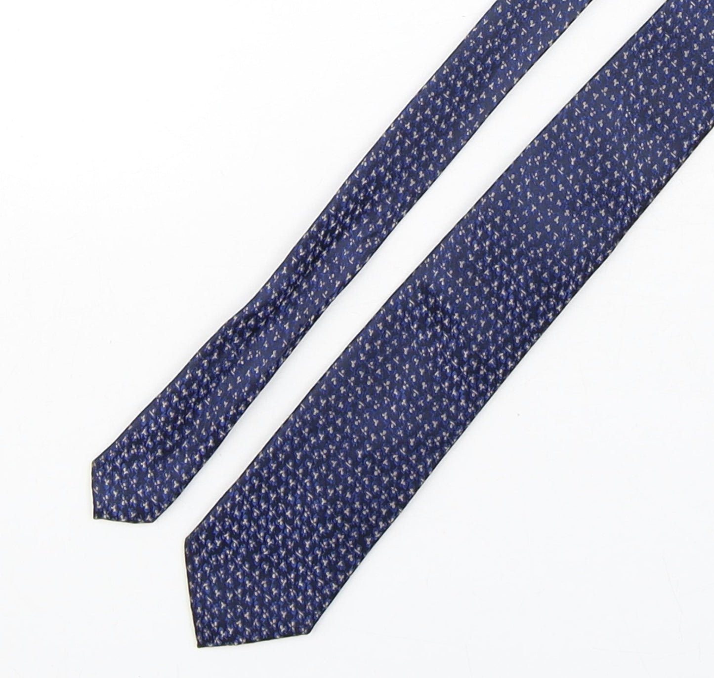 Vissioni Mens Multicoloured Geometric Microfibre Pointed Tie One Size