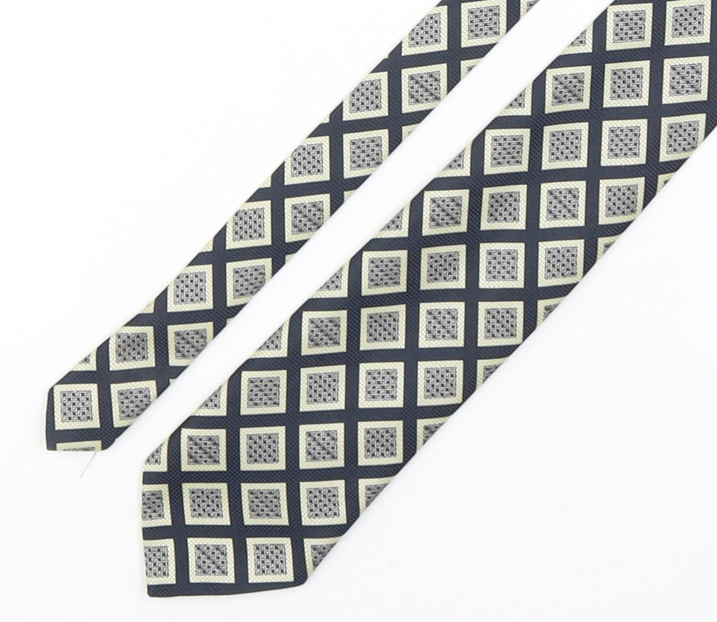 Burton  Mens Multicoloured Geometric Polyester Pointed Tie One Size