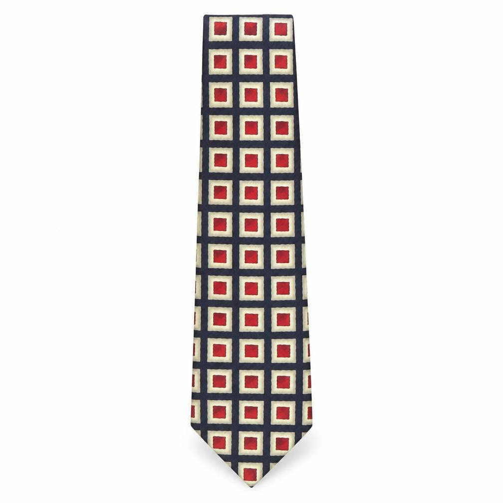 Marks & Spencer Mens Multicoloured Geometric Polyester Pointed Tie One Size