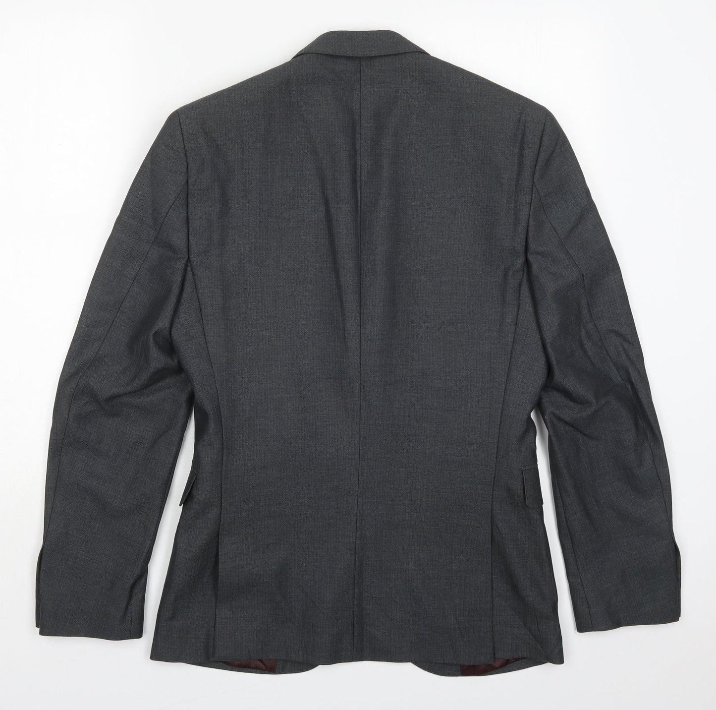 NEXT Mens Grey  Polyester Jacket Suit Jacket Size 36