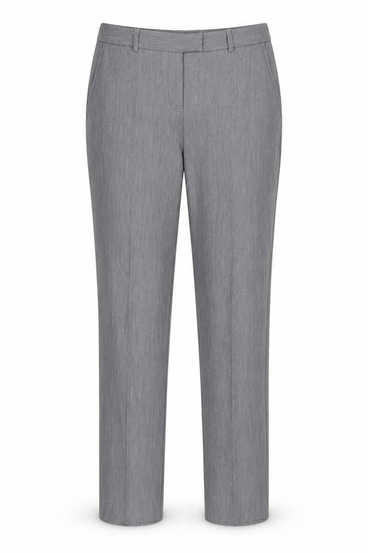 Papaya Womens Grey  Polyester Trousers  Size 10 L23.5 in Regular Hook & Eye