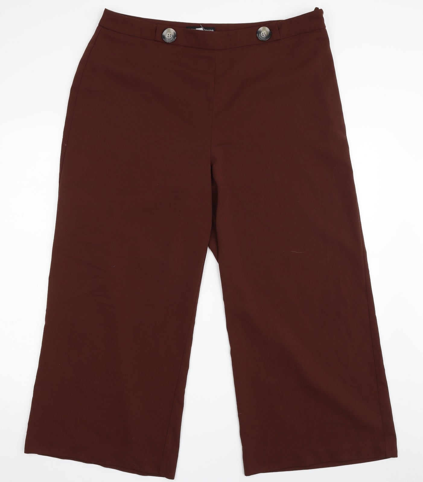 Dorothy Perkins Womens Brown  Polyester Trousers  Size 16 L25 in Regular Zip