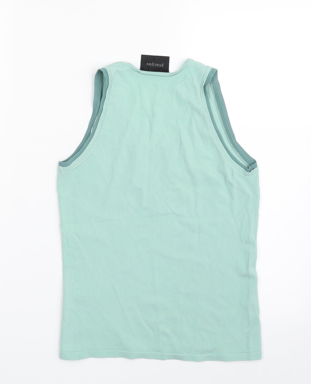 Principles Womens Green  Viscose Vest Sweatshirt Size 10  Pullover