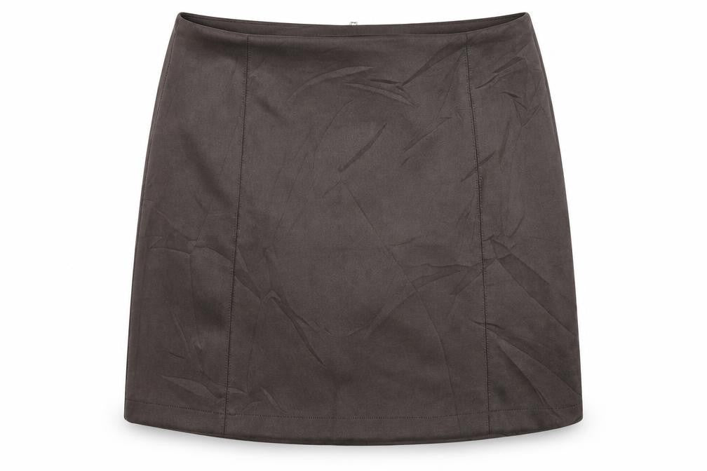 New Look Womens Beige  Polyester A-Line Skirt Size 12   Zip