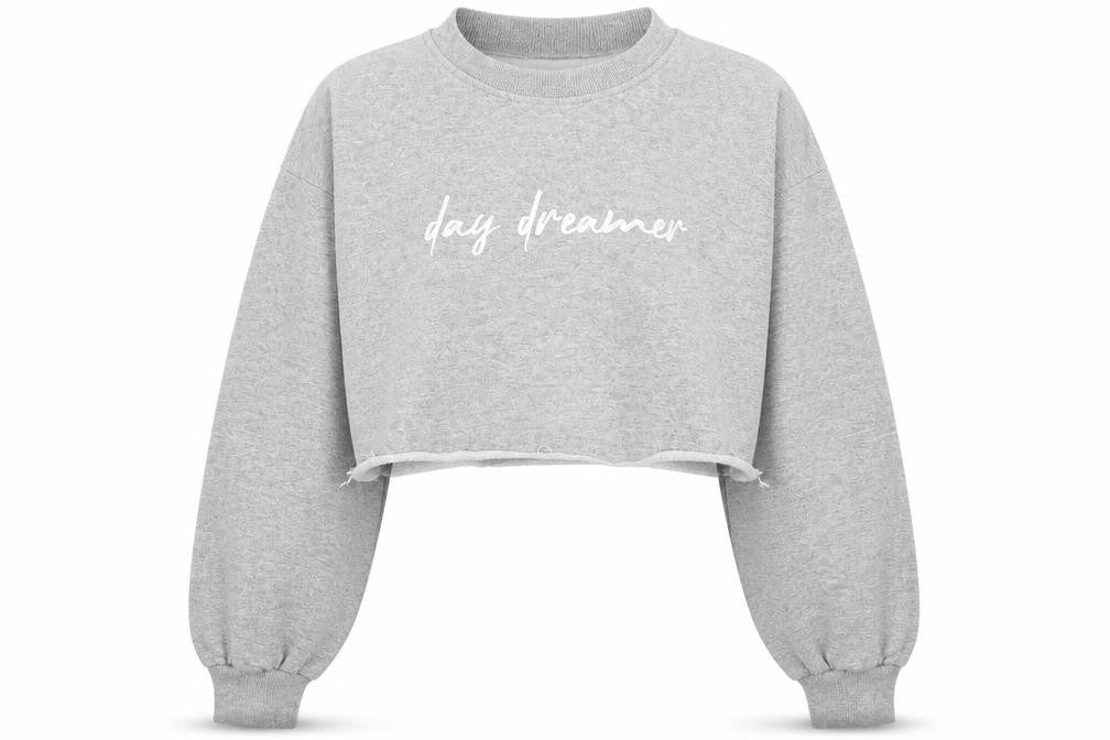 Preworn Womens Grey  Cotton Pullover Sweatshirt Size M   - 'Day Dreamer'