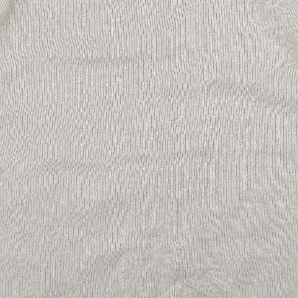 Greenwoods Casual Mens Beige V-Neck  Cotton Pullover Jumper Size L