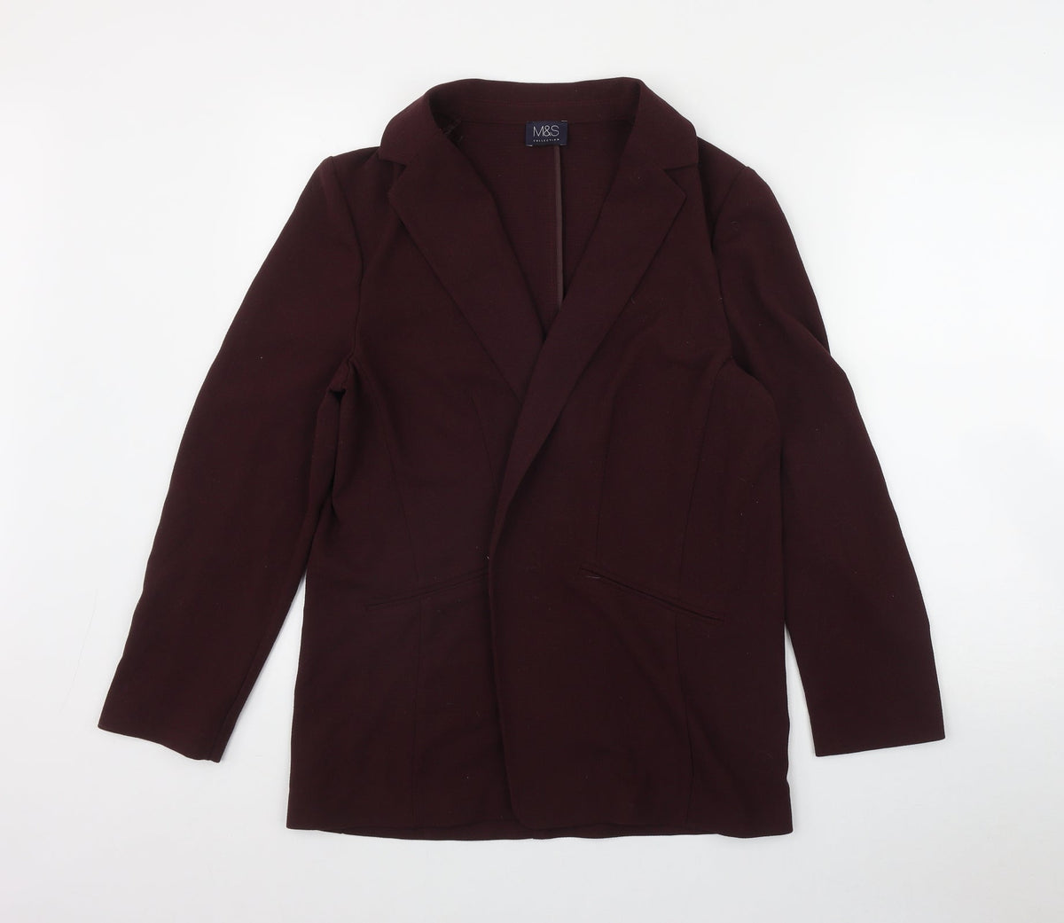 Marks & Spencer Womens Red   Jacket Blazer Size 14